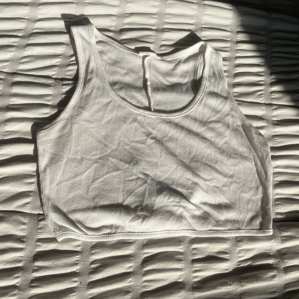 White crop top